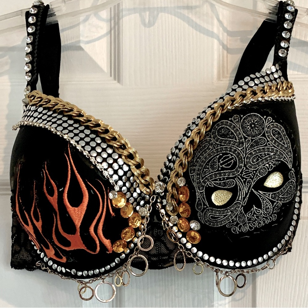 COPY - Handmade biker bra 36DD